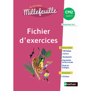 LE NOUVEAU MILLE FEUILLE CM2 FICHIER EXERCICES - ED.2016