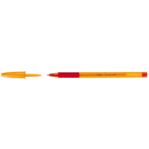 STYLO BILLE BIC ORANGE - ROUGE POINTE FINE GRIP