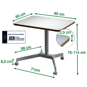 1 BUREAU ASSIS DEBOUT COMPACT MANUEL