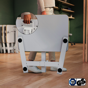 1 BUREAU ASSIS DEBOUT PLIABLE