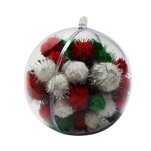 LOT 10 BOULES PLASTIQUES CRISTAL 10CM