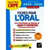Hatier CRPE - Fiches pour l'épreuve orale de leçon et d'entretien - 2025/2026