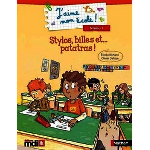 J'aime mon école - Stylos, billes et... patatras ! - Lot de 5 albums