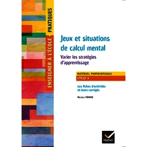 Les jeux de calcul mental - stratégies d'apprentissage - Ed. 2018
