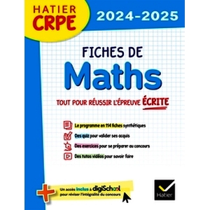Fiches de Maths - Epreuve écrite 2024/2025