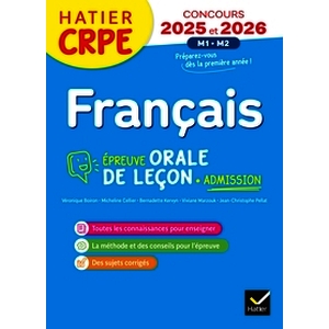 Français - CRPE 2025 - Epreuve orale d'admission