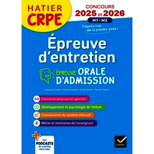 Epreuve d'entretien - CRPE 2025 - Epreuve orale d'admission