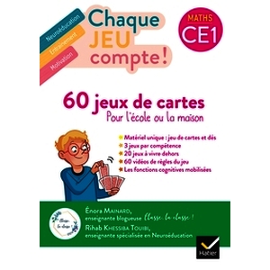 CE1 - Chaque jeu compte - 60 jeux de cartes - Ed. 2024