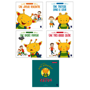 Les albums de Zatou (Pack de 4 albums sur les émotions) + ressources numériques + un livret pédagogique - Nouvelle édition