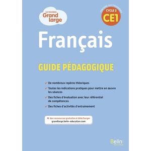 GRAND LARGE CE1 2019, GUIDE PEDAGOGIQUE