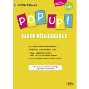 POP UP ! CM2 GUIDE PEDAGOGIQUE ED.2017