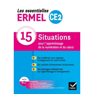 LES ESSENTIELLES ERMEL MATHS CE2 GUIDE + CDROM - ED. 2019