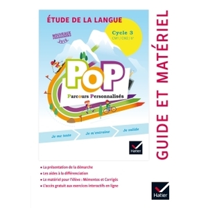 POP ETUDE DE LA LANGUE CYCLE 3 GUIDE PEDAGOGIQUE - ED.2017