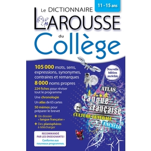 DICTIONNAIRE LAROUSSE DU COLLEGE 2019