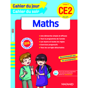 MATHS CE2 CAHIER JOUR/SOIR ED.2016