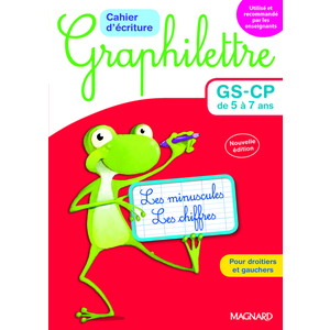 GRAPHILETTRE CAHIER D'ECRITURE GS-CP PACK DE 4+1 GRATUIT