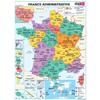 Carte de France murale - Relief/Régions