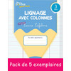 5ex Cahiers Bordas pour tous - lignage avec colonnes 3,0mm - 2024 - PCF