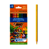 KIDS SMOOTH 12 CRAYONS COULEUR COLORIS ASSORTIS