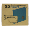 25 DOSSIERS SUSPENDUS TIROIR FOND 15MM