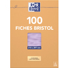 FICHES 210X297 BRISTOL UNI ROSE