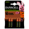 DURACELL 4 PILES RECHARGEABLES AAA 900MAH