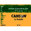 POCHETTE 10F PAPIER A DESSIN BLANC 'C' A GRAIN A3 180G