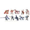 LES CHEVALIERS LOT DE 10 FIGURINES