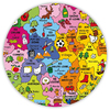 PUZZLES CARTE DE France MAGNETIQUE 93 P