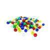 1 000 PERLES CASSIS PLASTIQUES OPAQUES COLORIS ASSORTIS