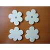 LOT DE 4 FLEURS BOIS MAGNET