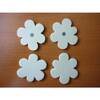 LOT DE 4 FLEURS BOIS MAGNET