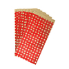 50 SACS KRAFT 15X31CM POIS FOND ROUGE