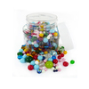 BOCAL 300 GR PERLES DE VERRE RONDES ASSORTIES