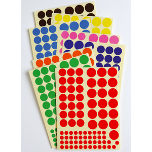 PP- GOMMETTES RONDES X5 POCHETTES