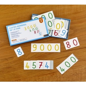 Cartes de numération de 1 à 9000