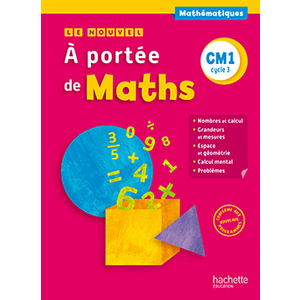 NOUVEL A PORTEE MATHS CM1 LIVRE ELEVE ED 2016