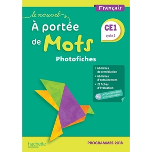 N.A PORTEE MOTS CE1 - PHOTOFICHES - ED2019
