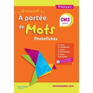 N.A PORTEE MOTS CM2 - PHOTOFICHES - ED2019