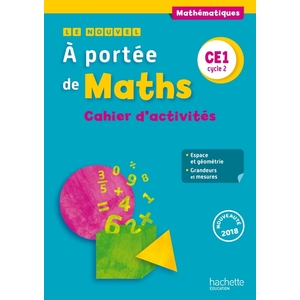 NOUVEL A PORTEE MATHS CE1 - CAHIER - 2018