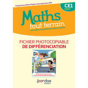 Maths tout terrain CE1 2020 Fichier photocopiable  de différenciation