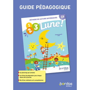 1, 2, 3, lune - méthode de lecture CP - 2024 - Guide pédagogique