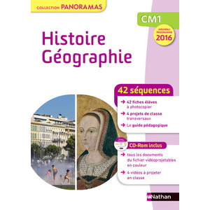 Panoramas Ressources - Histoire Géographie - Fichier + CD - CM1