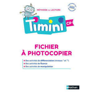Timini - Fichier à photocopier Différentiation, fluence et manipulation - CP