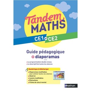 Tandem Maths - Guide pédagogique + Diaporamas CE1 et CE2