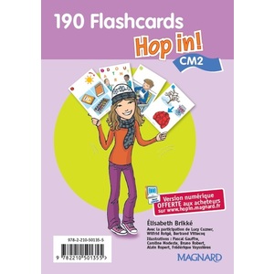 Hop in! Anglais CM2 (2015) - Flashcards