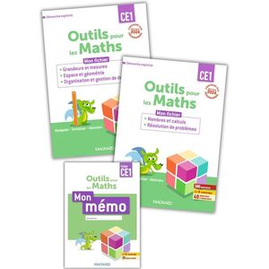 Outils pour les Maths CE1 par domaine (2025) - 2 fichiers (Nombre et calculs & Géométrie) + Mémo