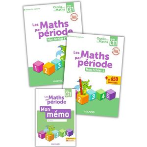 Outils pour les Maths CE1 par période (2025) - Fichier 1 + Fichier 2 + Mémo