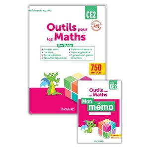 Outils pour les Maths CE2 par domaine (2025) - Fichier de l'élève + Mémo