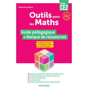 Outils pour les Maths CE2 par domaine (2025) - Guide du fichier + Banque de ressources